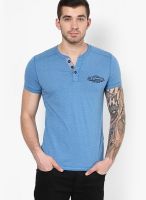 Tom Tailor Blue Henley T-Shirt