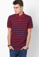 Tommy Hilfiger Biking Red-Pt/ Peacoat-Pt Half Sleeve Polo T-Shirts