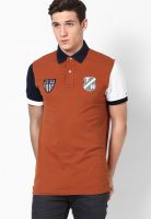 Tommy Hilfiger Rust Half Sleeve Polo T-Shirts