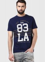 Ucla Navy Blue Round Neck T-Shirt