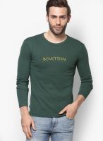 United Colors of Benetton Green Round Neck T-Shirt