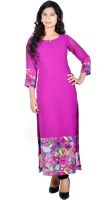 Vivaa Casual, Party Printed Women's Kurti(Multicolor)