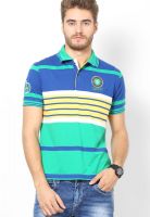 Wilkins & Tuscany Green Printed Polo T-Shirts