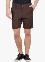 Wilkins & Tuscany Solid Brown Shorts