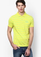 Wrangler Lemon Striped Polo T-Shirts