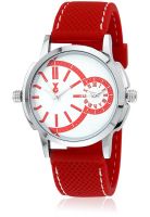 Ycode Dw/C/S/Rd-Red/Silver Analog Watch
