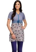 Yepme Beige Printed Kurtis