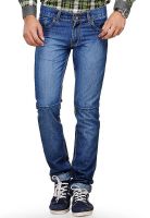 Yepme Blue Solid Regular Fit Jeans