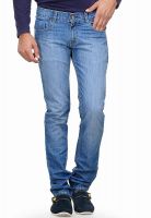 Yepme Blue Solid Slim Fit Jeans