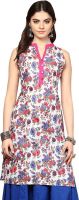 Yepme Casual Printed Women's Kurti(Pink, Blue)