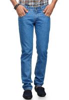 Yepme Light Blue Solid Regular Fit Jeans