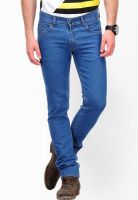 Yepme Solid Blue Regular Fit Jeans