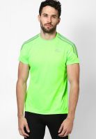 Adidas Green Running Round Neck T-Shirt