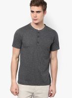 Aventura Outfitters Grey Solid Henley T-Shirt