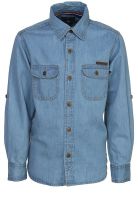 Bells And Whistles Blue Casual Shirt