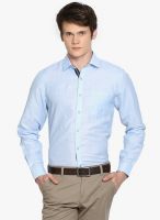 Black Coffee Blue Slim Fit Formal Shirt