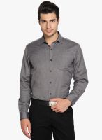 Black Coffee Dark Grey Slim Fit Formal Shirt