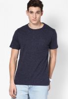 Burton Navy Blue Round Neck T-Shirt