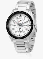 CITIZEN Ap4010-54A Silver/White Analog Watch