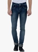 Cobb Blue Mid Rise Slim Fit Jeans