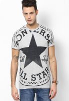 Converse Grey Melange Round Neck T-Shirt