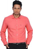 D'INDIAN CLUB Men's Polka Print Casual Orange Shirt