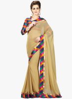 Desi Look Beige Printed Saree