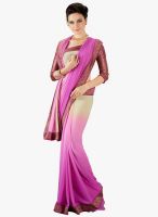 Desi Look Pink Printed Saree