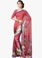 Desi Look Pink Printed Saree