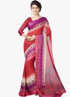 Desi Look Red Printed Saree