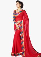 Desi Look Red Printed Saree