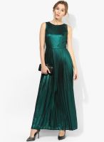 Dorothy Perkins Green Colored Solid Maxi Dress