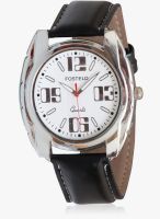 FOSTELO White Leather Analog Watch