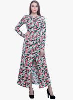 Faballey Multicoloured Printed Maxi Dress