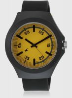 Fastrack 38004Pp08j Black/Yellow Analog Watch