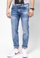 Flying Machine Blue Low Rise Skinny Fit Jeans