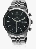 Fossil Fs4786 Smoke/Silver Chronograph Watch