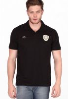 Fritzberg Black Solid Polo T-Shirts
