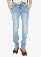 Globus Blue Mid Rise Regular Fit Jeans