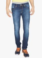 Globus Blue Mid Rise Regular Fit Jeans