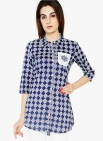 Globus Blue Printed Shirt