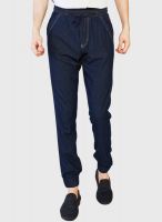 Globus Solid Blue Regular Fit Jeans