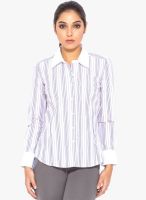 Globus White Striped Shirts