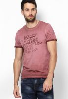 Jack & Jones Mauve Crew Neck T Shirt