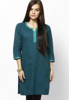 Jaipur Kurti Green Printed Kurtis