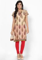 Karigari Cotton Beige Kurta