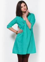 Kurti'S Green Solid Kurtis