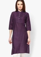 Kurti'S Purple Solid Kurtis