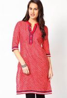 Kurti'S Red Printed Kurtis