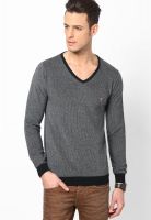 Lawman Pg3 Grey Solid V Neck T-Shirts